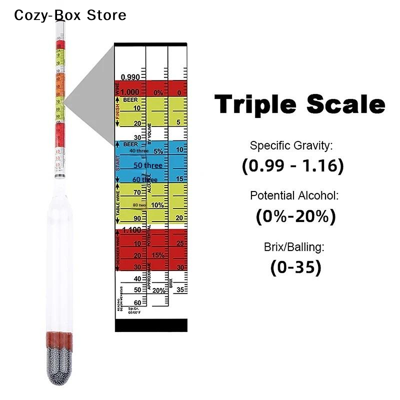 [ZY]1Pcs 3 Scale Hydrometer Fo - đánh giá và giá Wine Beer And Cider