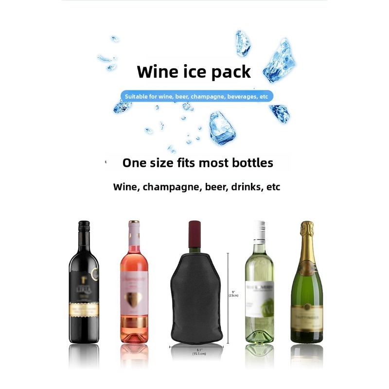 Nylon Fabric Gel Ice Wine Slee - đánh giá và giá Wine Chiller Sleeve
