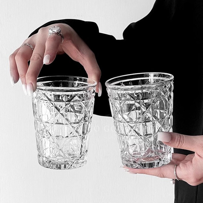 2pcs 310ml Vintage Diamond Pat - đánh giá và giá Wine Beer Coffee