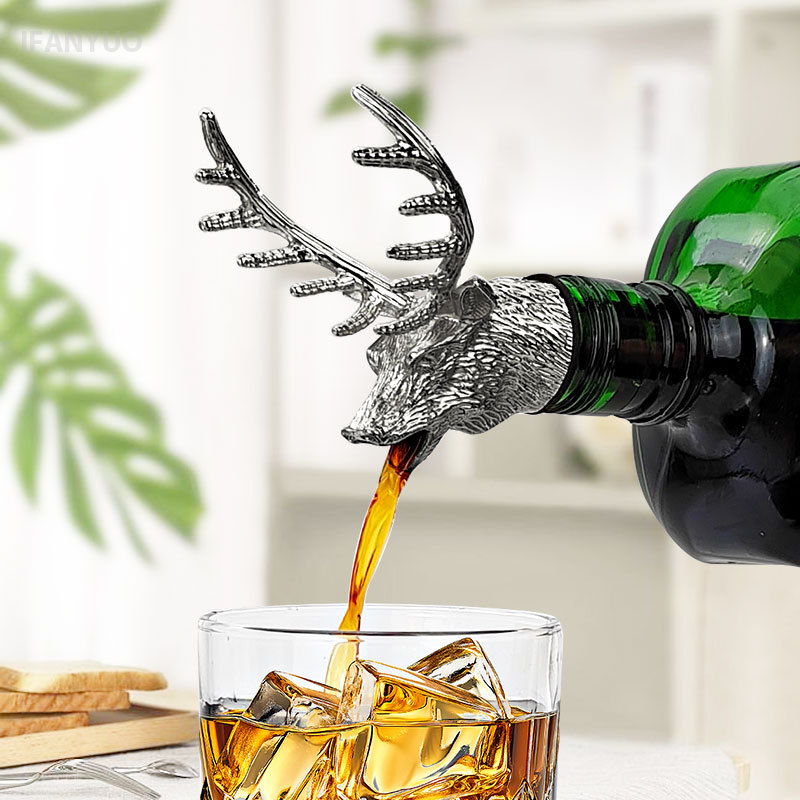 Zinc Alloy Deer Head Wine Pour - đánh giá và giá Wine Beer Spirits