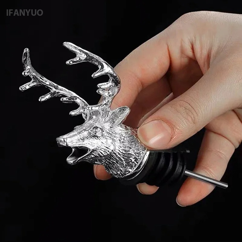 Zinc Alloy Deer Head Wine Pour - đánh giá và giá Wine Beer Spirits