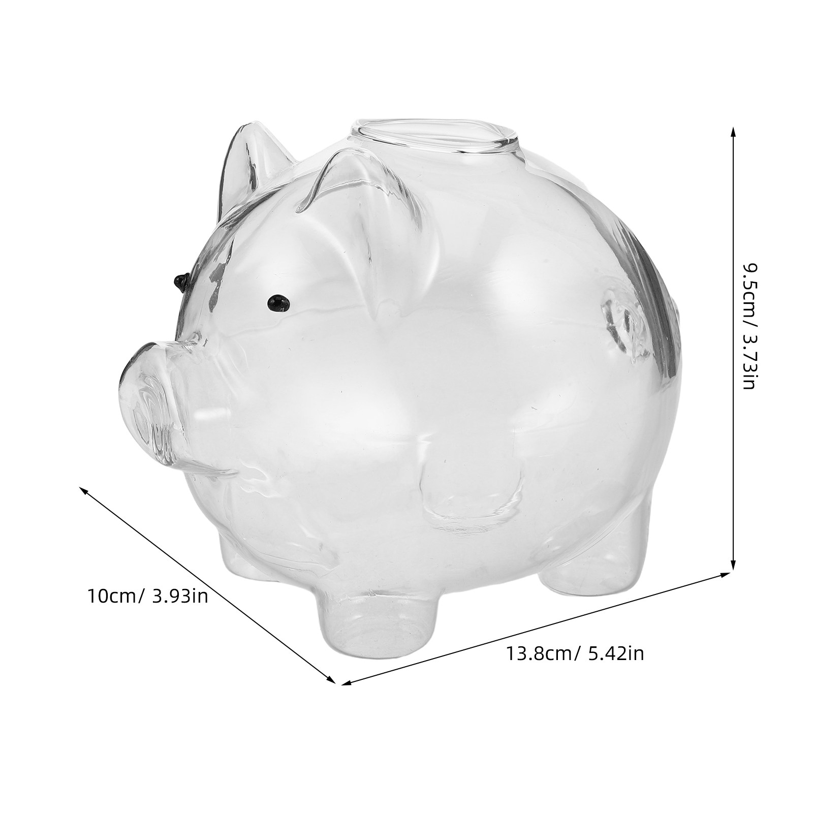 Cute Pig Design Clear Glass Be - đánh giá và giá Wine Beer Coffee