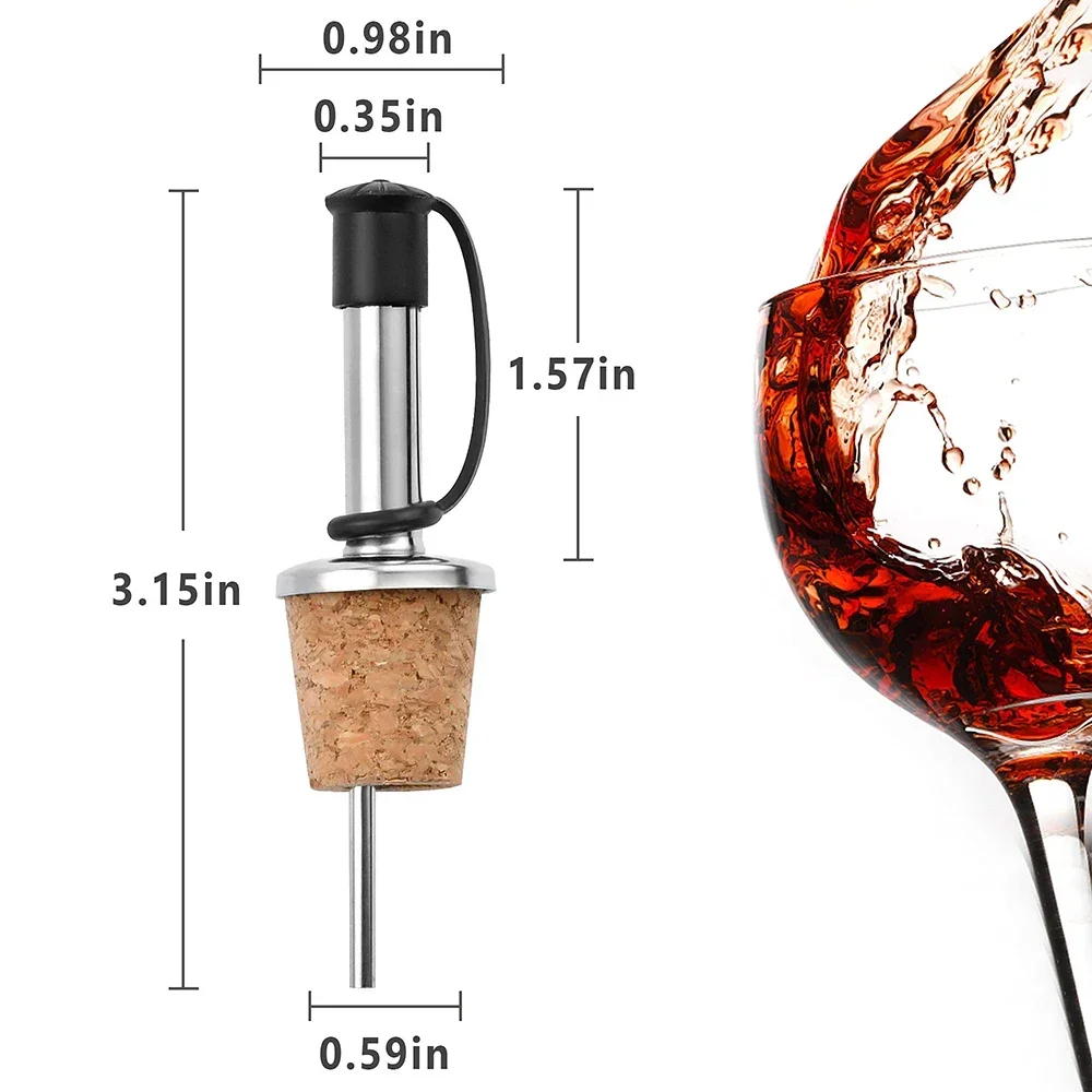 1PC Red Wine Cork Pourer Stain - đánh giá và giá Wine Beer Spirits
