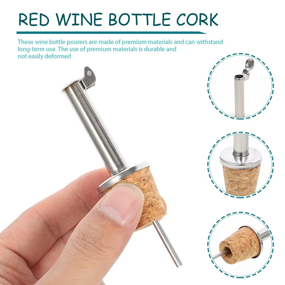 1PC Red Wine Cork Pourer Stain - đánh giá và giá Wine Beer Spirits