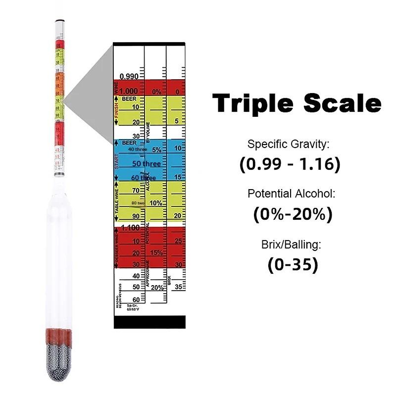 1Pcs 3 Scale Hydrometer For Wi - đánh giá và giá Wine Beer And Cider