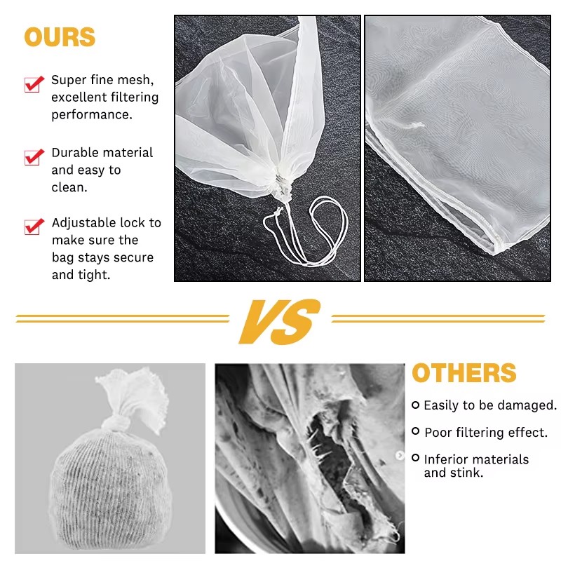 3Pcs Brew Bag 100 Mesh Straini - đánh giá và giá Wine Beer And Cider