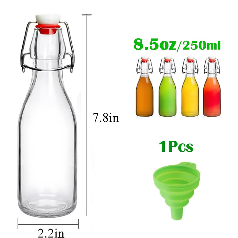 Swing Top Glass Bottles 8.5oz, - đánh giá và giá Wine Beer Spirits