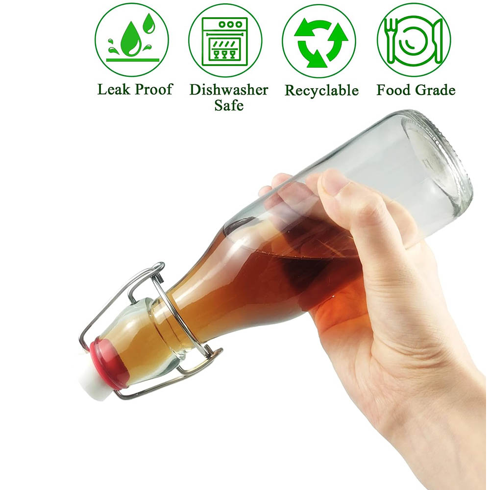Swing Top Glass Bottles 8.5oz, - đánh giá và giá Wine Beer Spirits