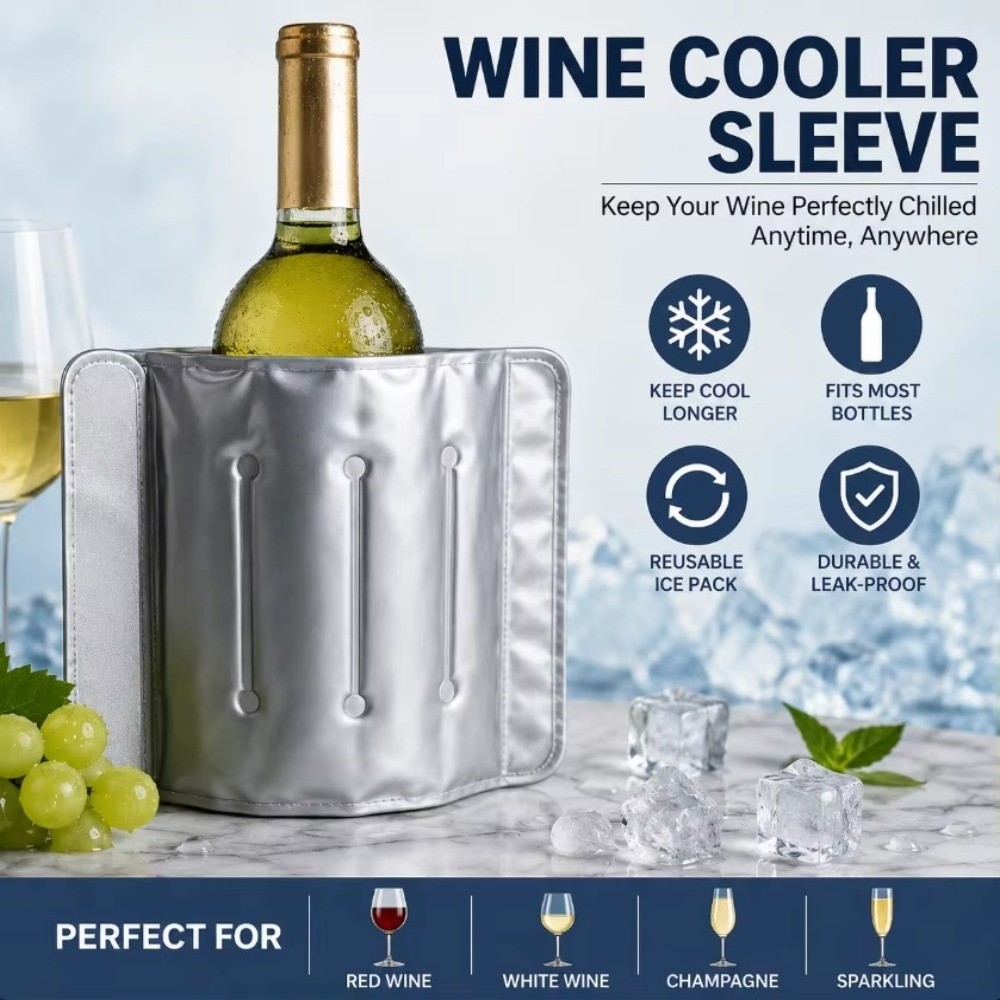 Rapid 33cm x 18cm Wine Cooler  - đánh giá và giá Wine Chiller Sleeve