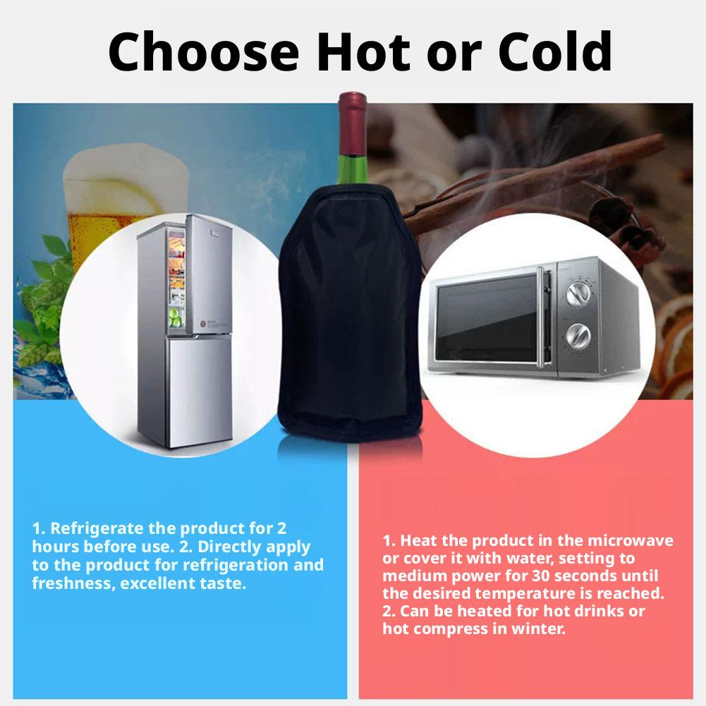 Wine Cooling Holder Ice Bag Je - đánh giá và giá Wine Chiller Sleeve