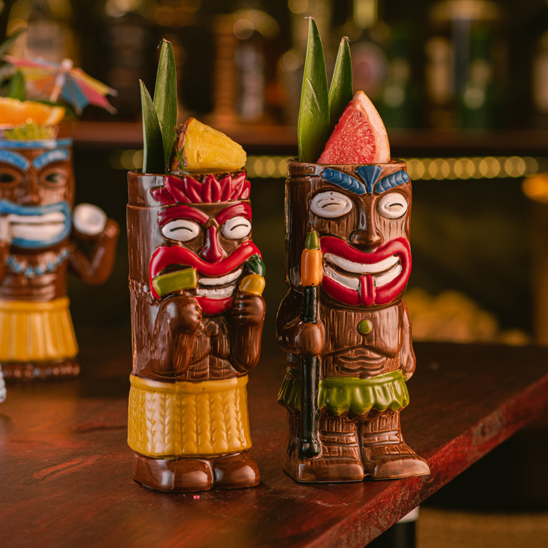 Ceramic Tiki Mug, Hawaiian Tro - đánh giá và giá Wine Beer Coffee