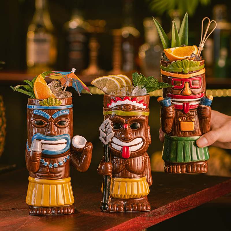 Ceramic Tiki Mug, Hawaiian Tro - đánh giá và giá Wine Beer Coffee