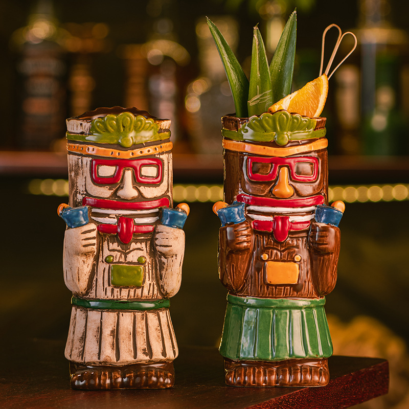 Ceramic Tiki Mug, Hawaiian Tro - đánh giá và giá Wine Beer Coffee