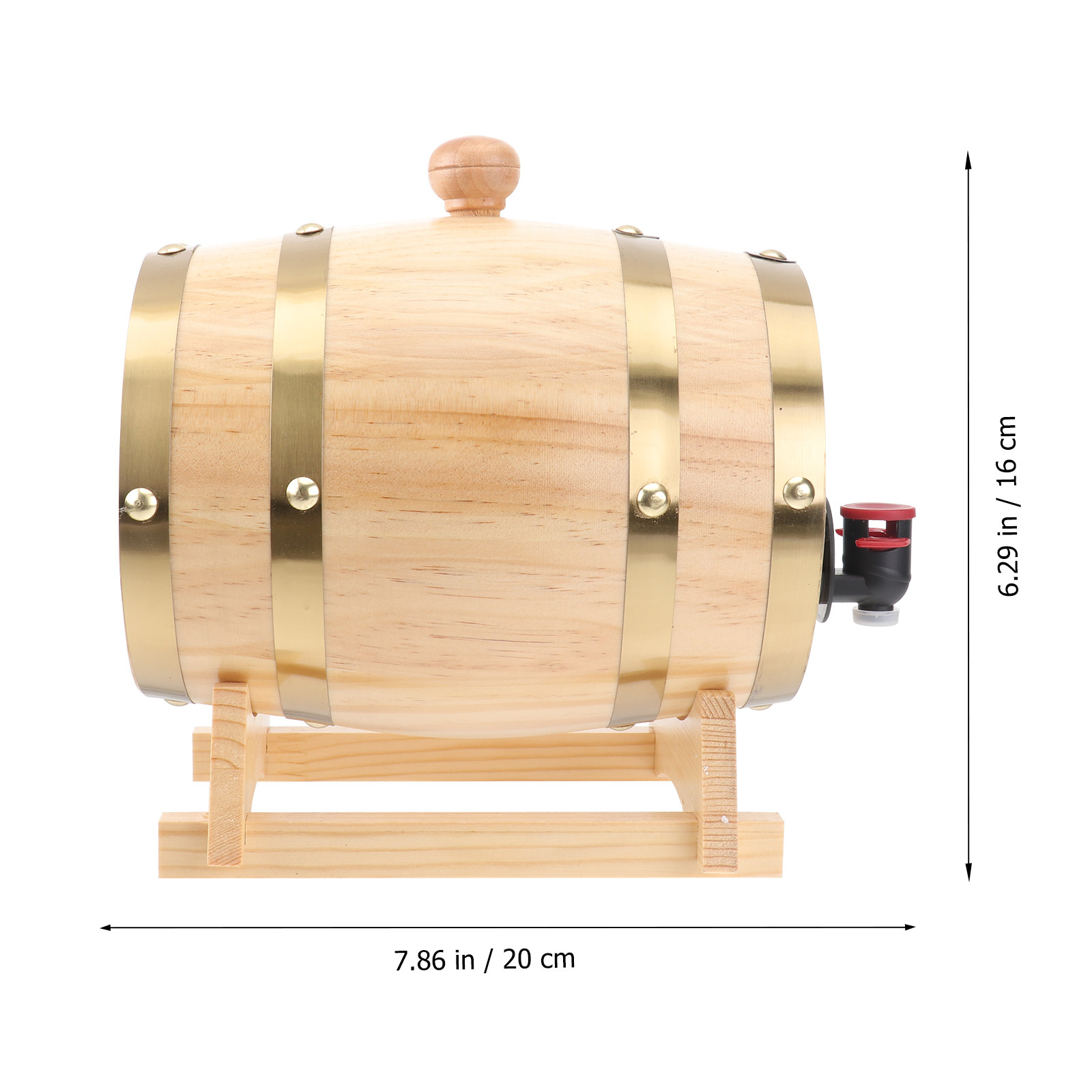 1Pcs Handcrafted Oak Wine Barr - đánh giá và giá Wine Beer Spirits