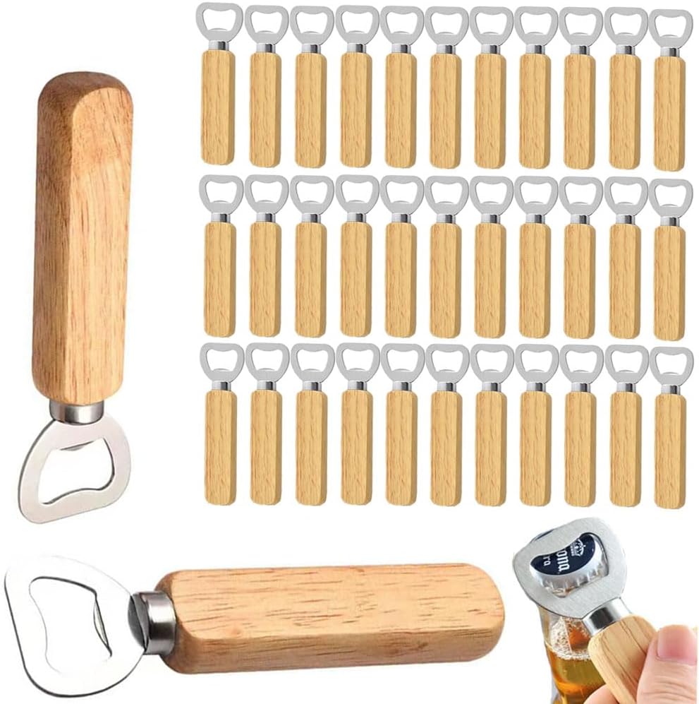 Wooden Bottle Opener Beer Can  - đánh giá và giá Wine Beer Spirits