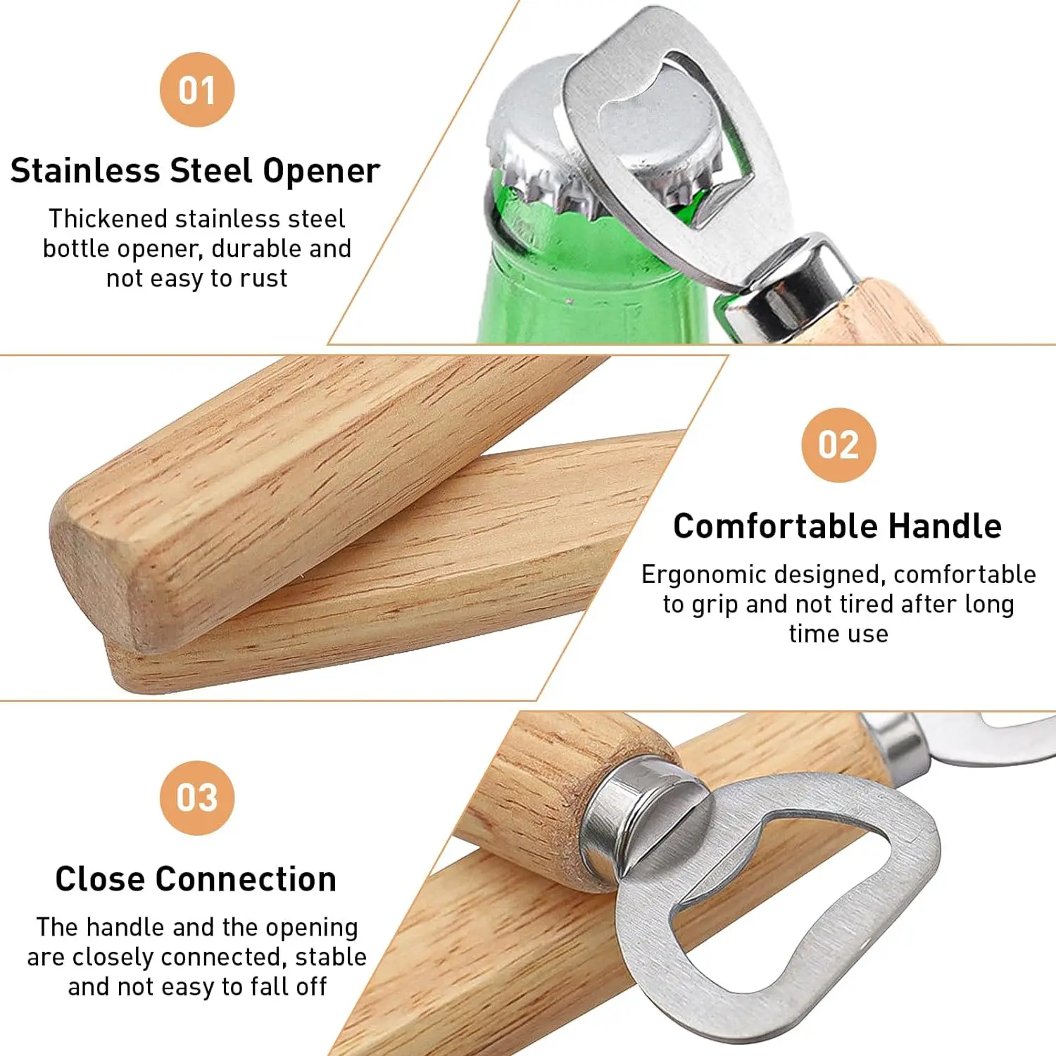 Wooden Bottle Opener Beer Can  - đánh giá và giá Wine Beer Spirits